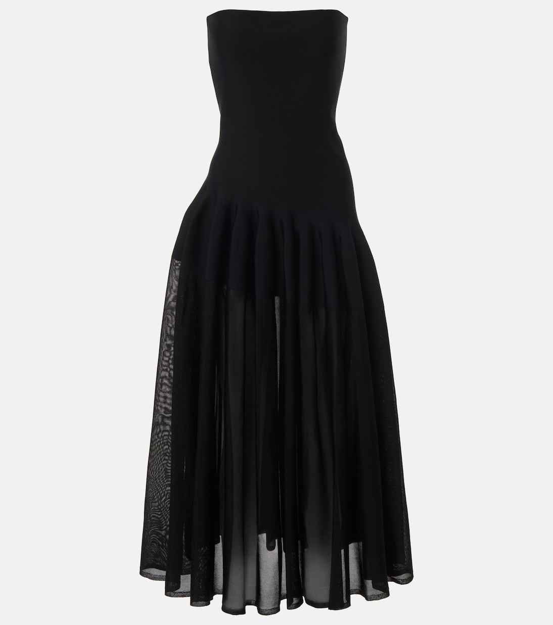  Vestito Alaïa plissettato senza spalline